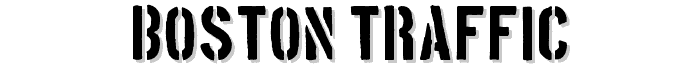 Boston Traffic font